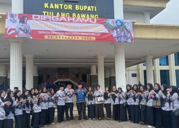 Pemkab Tulang Bawang Adakan Upacara Peringati HGN Tahun 2022