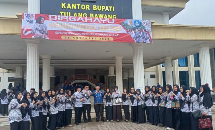 Pemkab Tulang Bawang Adakan Upacara Peringati HGN Tahun 2022