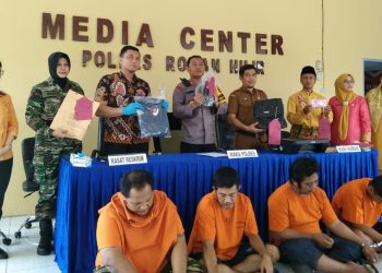Polres Rokan Hilir Rilis Pengungkapan Capaian Kasus Selama 1 Tahun