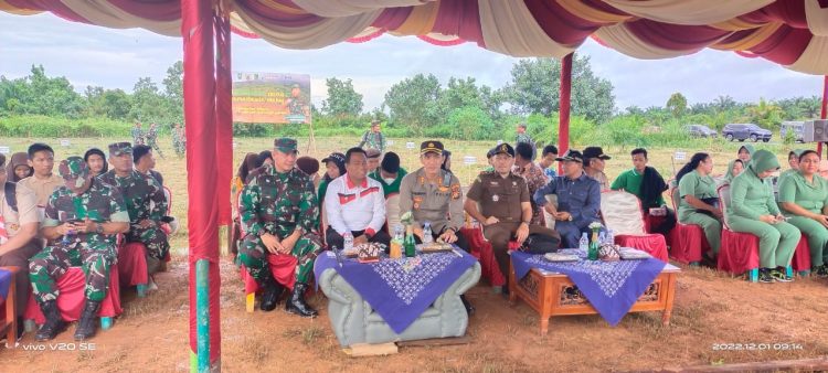 Kapolres Rohil Hadiri Launching Penghijauan Serentak Korem 031/Wira Bima di Kodim 0321