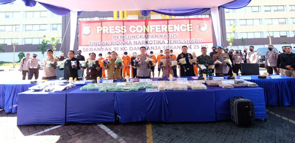 Polda Riau Amankan 91 Kg Sabu, Irjen Moh Iqbal : Sampai Hari Ini Sudah Hampir 800 Kg