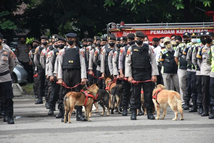 Sebelas Anjing Ras K9 Ikut Terlibat Dalam Pengamanan Tasyakuran Kaesang dan Erina