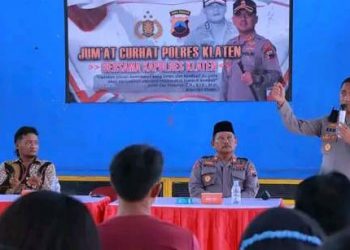 Polres Klaten Gelar “Jumat Curhat”  Bersama Warga Gantiwarno