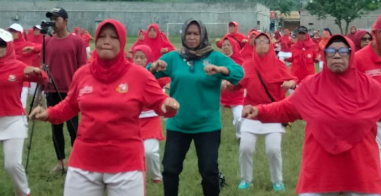 Gebyar Senam Tera Indonesia di Ajibarang Meriah
