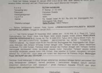 Penarikan Kendaraan Milik Wartawan Secara Paksa Oleh Dept Collector, Kini Sudah Di Laporkan