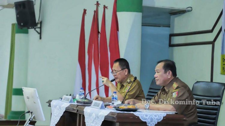 Pj Bupati Tulang bawang Drs Qudrotul Ikhwan MM pimpin langsung Rapat Koordinasi Pemerintah Daerah