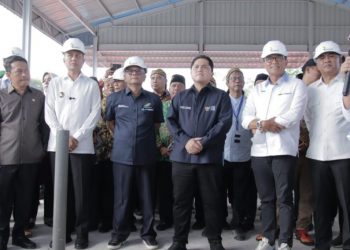 Menteri BUMN Tinjau Pabrik Minyak Makan Merah di Pagar Marbau