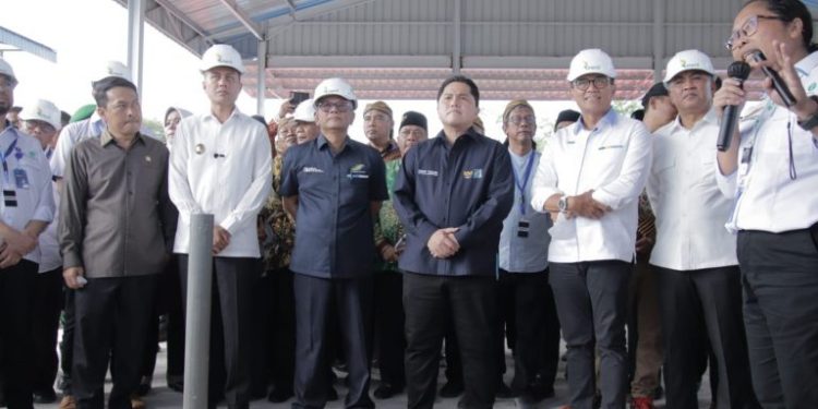 Menteri BUMN Tinjau Pabrik Minyak Makan Merah di Pagar Marbau