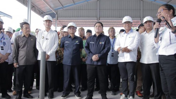 Menteri BUMN Tinjau Pabrik Minyak Makan Merah di Pagar Marbau