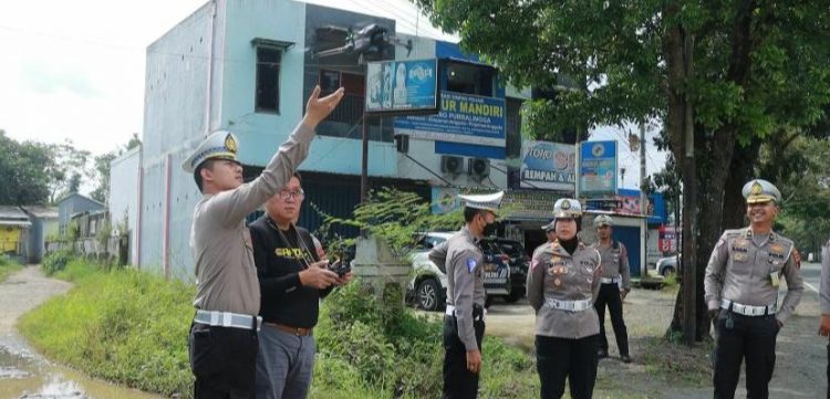 Ditlantas Polda Jateng Uji Coba ETLE Drone di Purbalingga