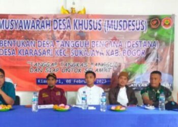 Ketua Forum Pengurangan Resiko Bencana Sambut Baik Dibentuknya Pokja DESTANA desa kiarasari