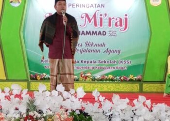 Kegiatan Isro Miraj dii Kecamatan  Parung Panjang Kabupaten Bogor Mengambil Tema” Setetes Hikmah Perjalanan Agung”