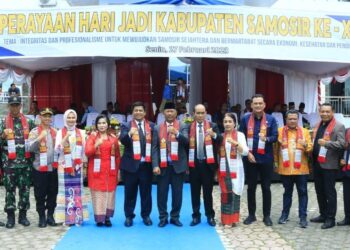 Perayaan hari Jadi Kabupaten Samosir Ke – XIX, Patuhi Protokol Kesehatan Covid – 19