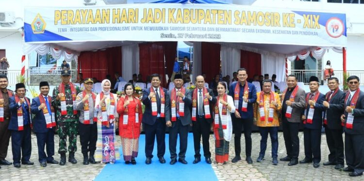 Perayaan hari Jadi Kabupaten Samosir Ke – XIX, Patuhi Protokol Kesehatan Covid – 19