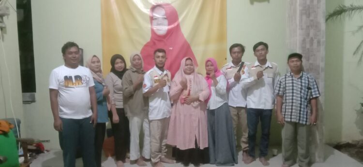PAC Satria Gerindra Kecamatan Klapanunggal, Lakukan Silaturahmi Dengan KadesTerpilih Neneng Robina,S.E