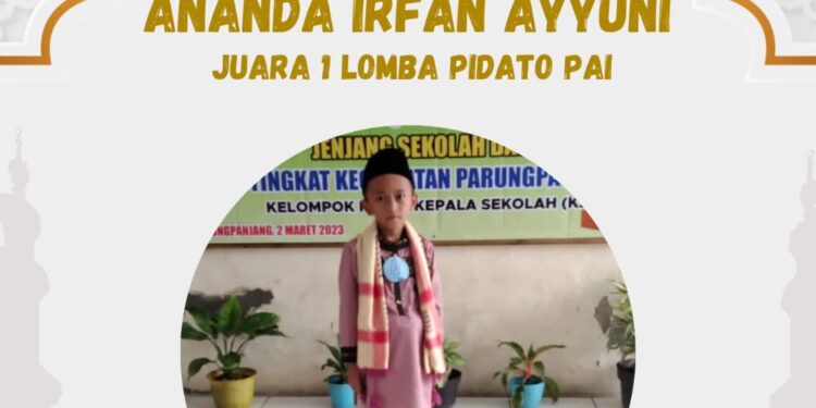 Siswa SDN Gintung Cilejet 02 Meraih Juara Ke 1 Lomba Pidato Jenjang Sekolah Dasar Tingkat Kecamatan Parang Panjang