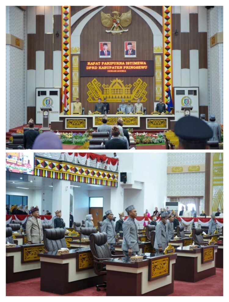 DPRD Pringsewu Gelar Rapat Paripurna Istimewa HUT ke-14 Kabupaten Pringsewu