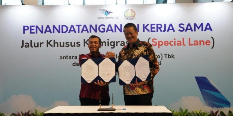 Optimalkan Peningkatan Layanan, Garuda Indonesia Dan Ditjen Imigrasi Resmikan Layanan Jalur Khusus Keimigrasian Untuk Penumpang Garuda