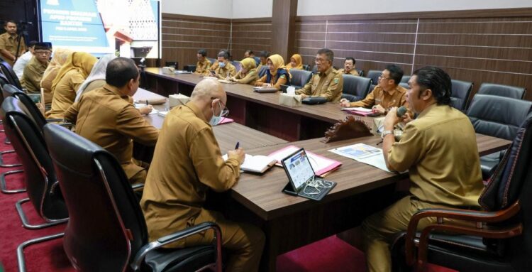 Pj Gubernur Banten Al Muktabar Pimpin Rapat Terbatas Persiapan Mudik Lebaran Tahun 2023