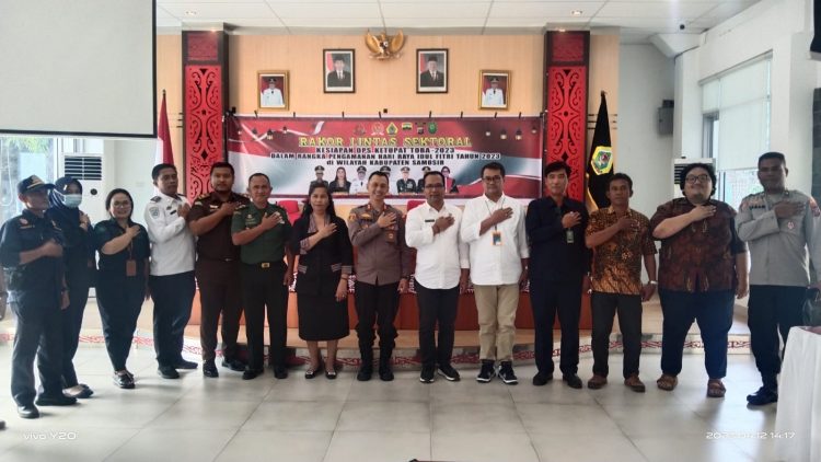 Forkopimda Gelar Rapat Lintas Sektoral Kesiapan Operasi Ketupat Toba 2023.