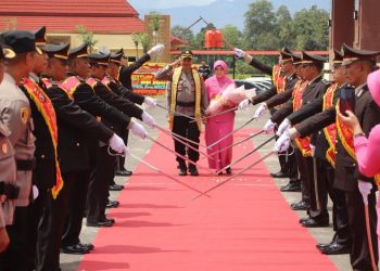 Polres Pringsewu Gelar Pisah Sambut Kapolres Pringsewu