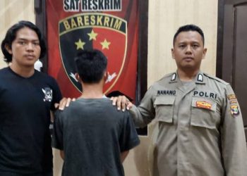 Tekab 308 Polres Tanggamus Dibantu Warga Amankan Pelaku Curanmor di Masjid Kandang Besi
