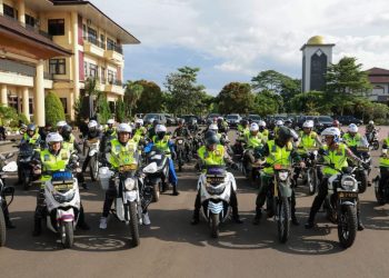 Al Muktabar Bersama Forkopimda Lakukan Patroli Jalur Mudik Menggunakan Sepeda Motor