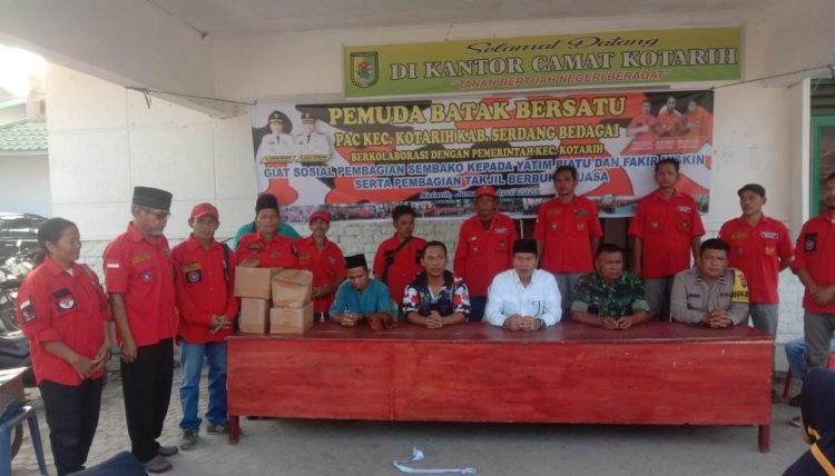 Ormas PPB & Pemerintah Kecamatan Kotarih Berbagi Sembako Bagi Anak Yatim dan Fakir Miskin, Sekaligus Bagi Takjil Bagi Penguna Jalan Dilanjutkan Buka Puasa Bersama