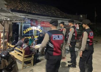 Tekan Angka Kejahatan Jelang Idhul Fitri, Aparat Polres Pringsewu Intensifkan Patroli Malam
