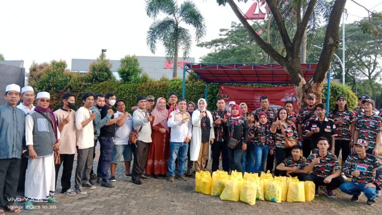 PAC Gerindra, PAC Satria Gerindra Kecamatan Cileungsi, bersama Lintas Ormas adakan Kegiatan Santunan Anak Yatim, Berbagi Takjil dan Bukber