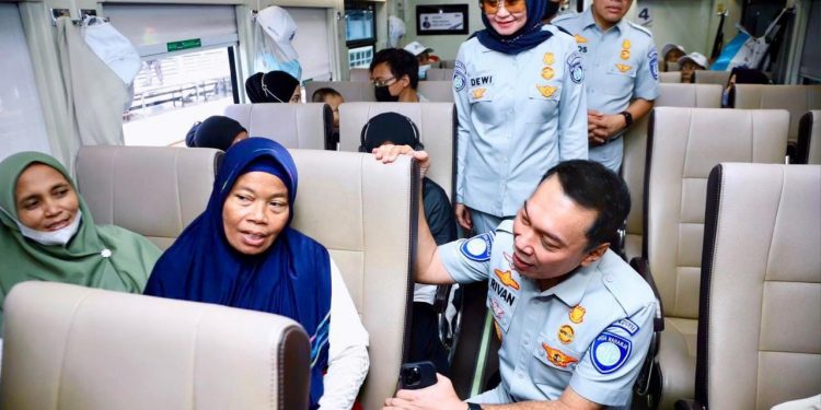 Jasa Raharja Lepas 14 Ribu Peserta Mudik Bersama BUMN 2023 Moda Kereta Api