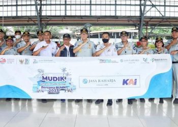 Kementerian BUMN Lepas 15 Ribu Peserta Mudik Bersama BUMN 2023 Moda Kereta Api