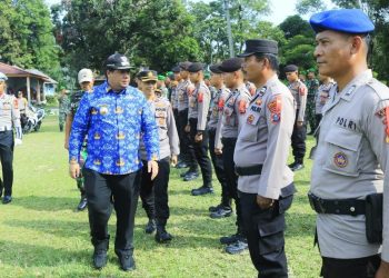 Bupati Samosir Pimpin Apel Gelar Pasukan Ketupat Toba