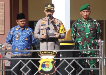 Siap Amankan Idhul Fitri 1444 H, Polres Pringsewu Laksanakan Apel Gelar Pasukan Operasi Ketupat