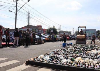 Polres Pagar Alam Musnahkan Barang Bukti Hasil Operasi Pekat Musi 2023