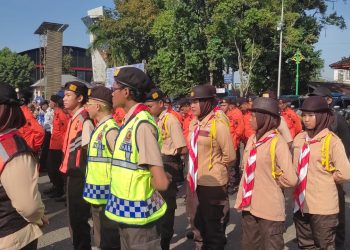 Kwarcab Banyumas Dirikan 13 Posko Aksi Pramuka Peduli Karya Bakti Lebaran 2023