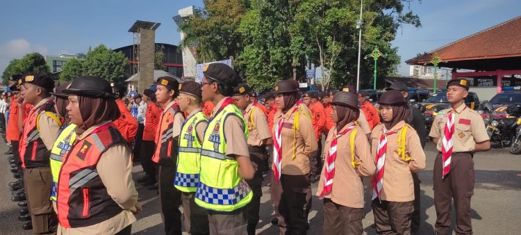 Kwarcab Banyumas Dirikan 13 Posko Aksi Pramuka Peduli Karya Bakti Lebaran 2023