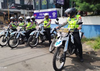 Polres Pringsewu Siagakan Tim Urai Atasi Kemacetan Selama Arus Mudik dan Balik Lebaran