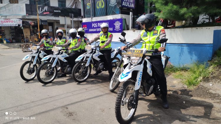 Polres Pringsewu Siagakan Tim Urai Atasi Kemacetan Selama Arus Mudik dan Balik Lebaran