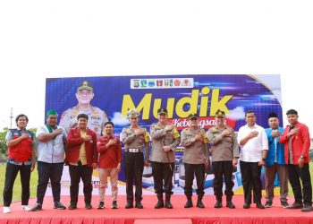 Bersama Cipayung Plus, Polda Riau Lepas Mudik Kebangsaaan di Mapolda Riau