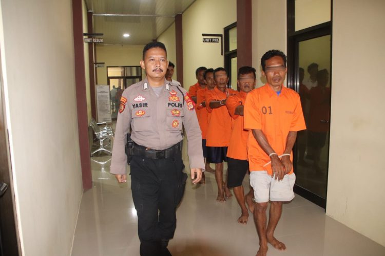 Lebaran Malah Bermain Judi, Lima Warga Pringsewu Diatngkap Polisi