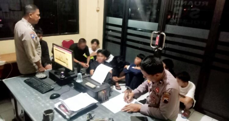 Hendak Perang Sarung, 11 Remaja Diamankan Polsek Purbalingga