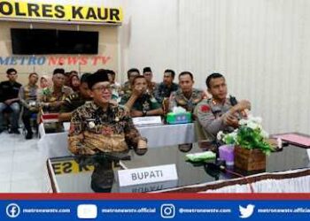 Bupati Kaur Bersama Kapolres Ikuti Rapat Koordinasi Lintas Sektor Dengan Kementerian