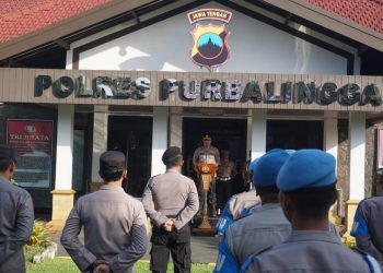Pimpin Apel Pagi, Ini Pesan Kapolres Purbalingga Kepada Anggota