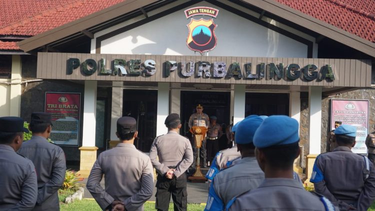 Pimpin Apel Pagi, Ini Pesan Kapolres Purbalingga Kepada Anggota