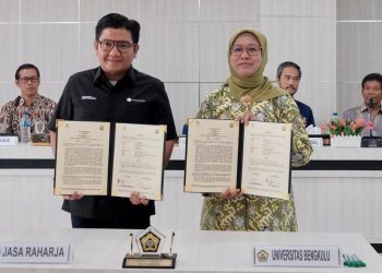 Jasa Raharja dan Universitas Bengkulu Kolaborasi Kampanyekan Keselamatan Berlalu Lintas Kepada Generasi Milenial