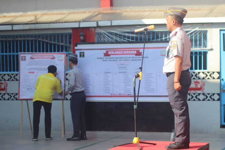 Rutan Kota Agung Deklrasikan Komitmen Zero Halinar