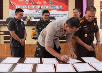 Polres Tanggamus Gelar FGD Optimalisasi Penegakan Perda Hiburan Umum atau Orgen Tunggal