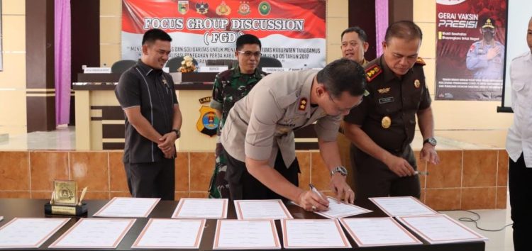 Polres Tanggamus Gelar FGD Optimalisasi Penegakan Perda Hiburan Umum atau Orgen Tunggal