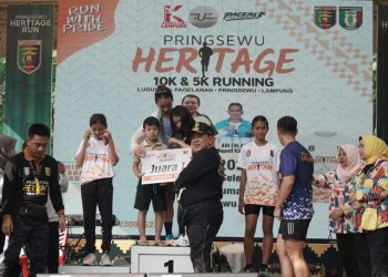 Ratusan Peserta Ikuti Pringsewu Heritage 10 K & 5 K Running
